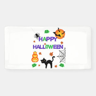 Happy Halloween 2x1 Vinyl Banner