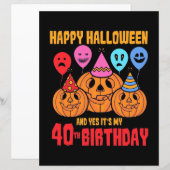 Happy Halloween 40th Birthday (Front/Back)