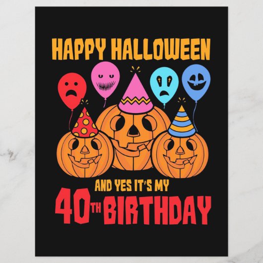 Happy Halloween 40th Birthday (Front)