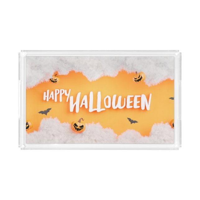 Happy Halloween Acrylic Tray (Front)