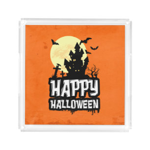 Happy Halloween Acrylic Tray