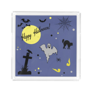 Happy Halloween Acrylic Tray