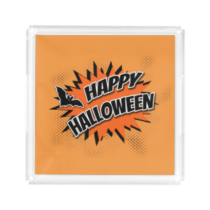 Happy Halloween Acrylic Tray