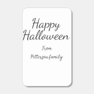 Happy Halloween add family name calligraphy modern Matchboxes