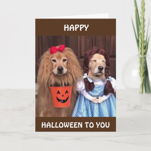 HAPPY HALLOWEEN ALL DRESSED UP FOR YOU CARD
