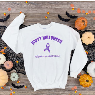 Happy Halloween Alzheimer's Awareness  Sweatshirt