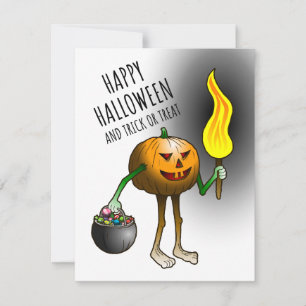 Happy Halloween and Trick or Treat Note Card
