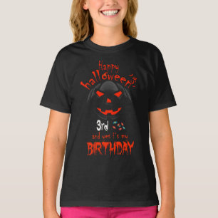 Happy Halloween And Yes It's My 3rd Birthday T-Shirt