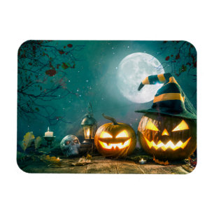 Happy Halloween Art Funny Jack O Lantern Halloween Magnet