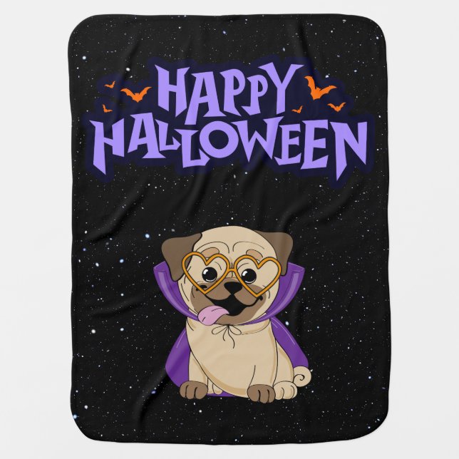 Happy Halloween Baby Blanket (Front)