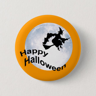 Happy Halloween Badge Button