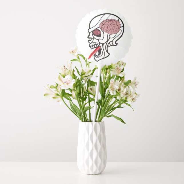 Happy Halloween Balloons, Brain Balloon (Vase)
