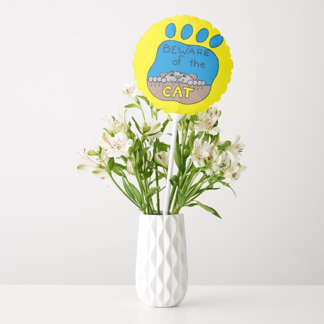 happy Halloween Balloons, Cat Balloon (Vase)