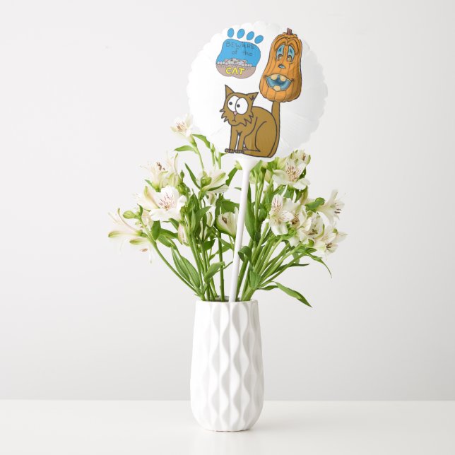 happy Halloween Balloons, Pumpkin Balloon (Vase)