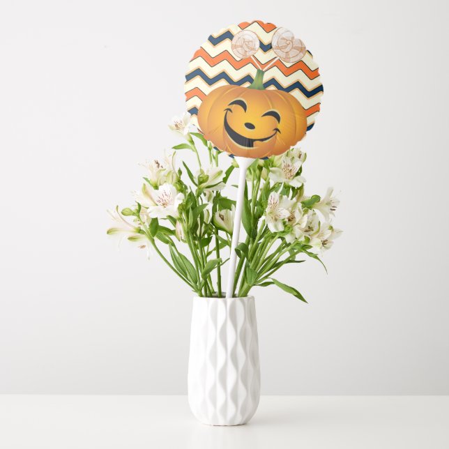 Happy Halloween Balloons, Pumpkin Balloon (Vase)