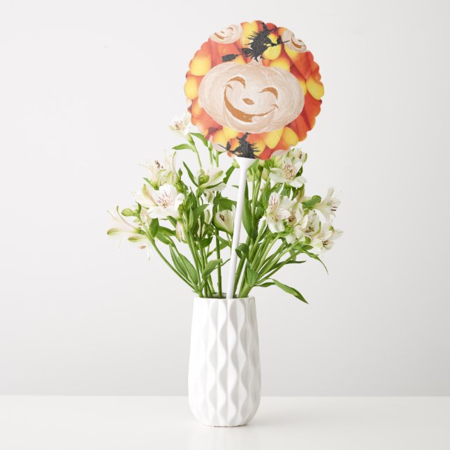 happy Halloween Balloons, Pumpkin Balloon (Vase)