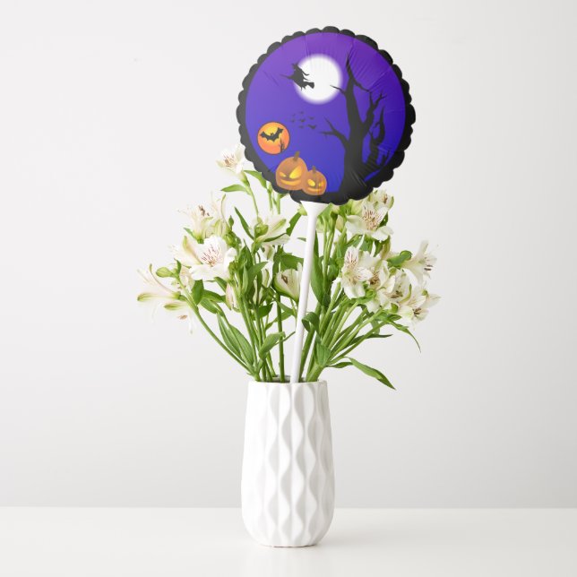 Happy Halloween Balloons, Pumpkin Balloon (Vase)