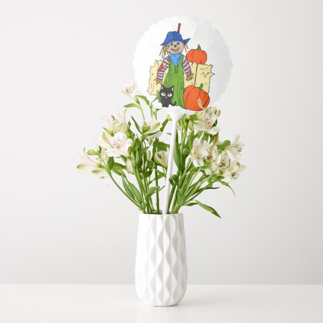 Happy Halloween Balloons, Pumpkin Balloon (Vase)
