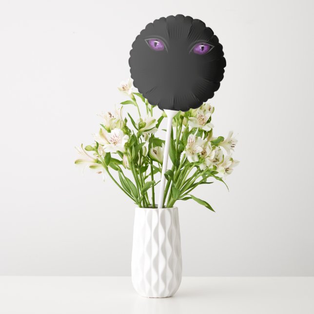 Happy Halloween Balloons, Purple Eyes Balloon (Vase)