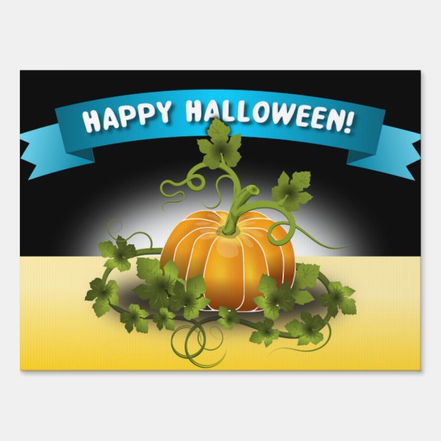 'HAPPY HALLOWEEN"  BANNER SIGN (Front)