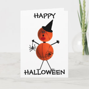 Happy Halloween Basketball Card