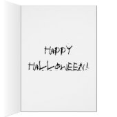 Happy Halloween Bat Card (Inside (Right))