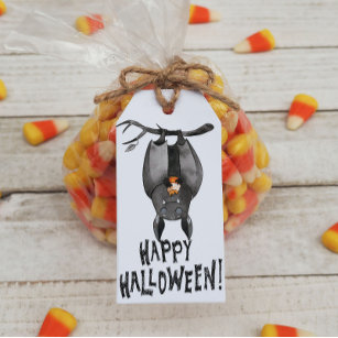 Happy Halloween Bat Gift Tag