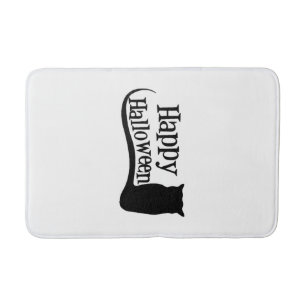 happy halloween bath mat