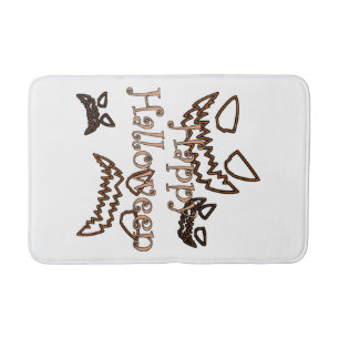 happy Halloween Bath Mat