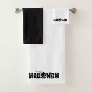Happy Halloween Bath Towel Set