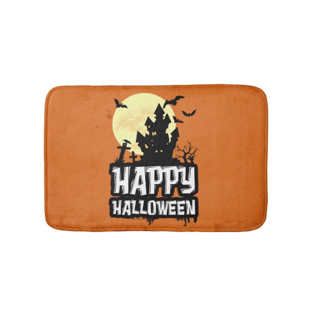 Happy Halloween Bathroom Mat (Front)