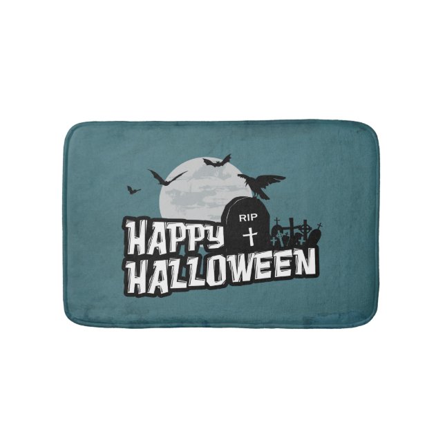 Happy Halloween Bathroom Mat (Front)
