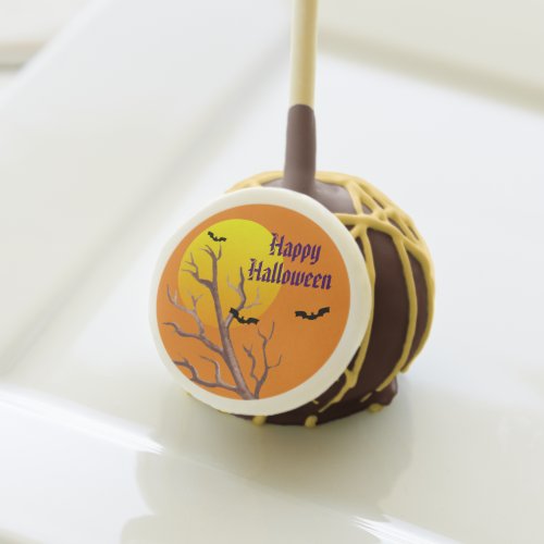 Happy Halloween Bats And The Moon Cake Pops