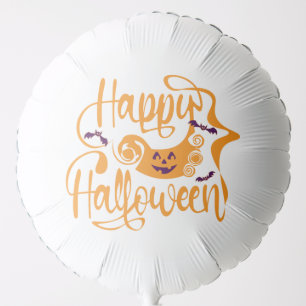 Happy Halloween bats jack o lantern Balloon