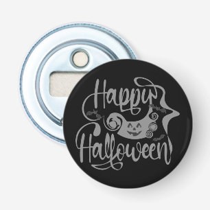 Happy Halloween bats  jack o lantern Bottle Opener