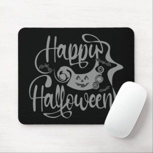 Happy Halloween bats jack o lantern Mouse Pad