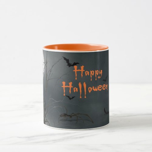 Happy Halloween Bats Mug