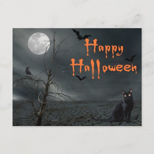 Happy Halloween Batty Postcard