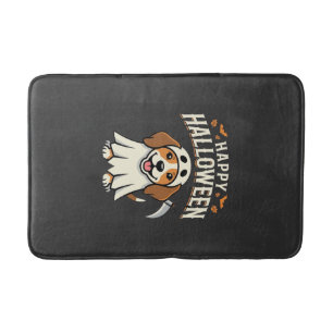Happy Halloween Beagle Dog Design_1 Bath Mat