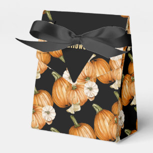 Happy Halloween Beautiful Orange Pumpkins Favor Boxes