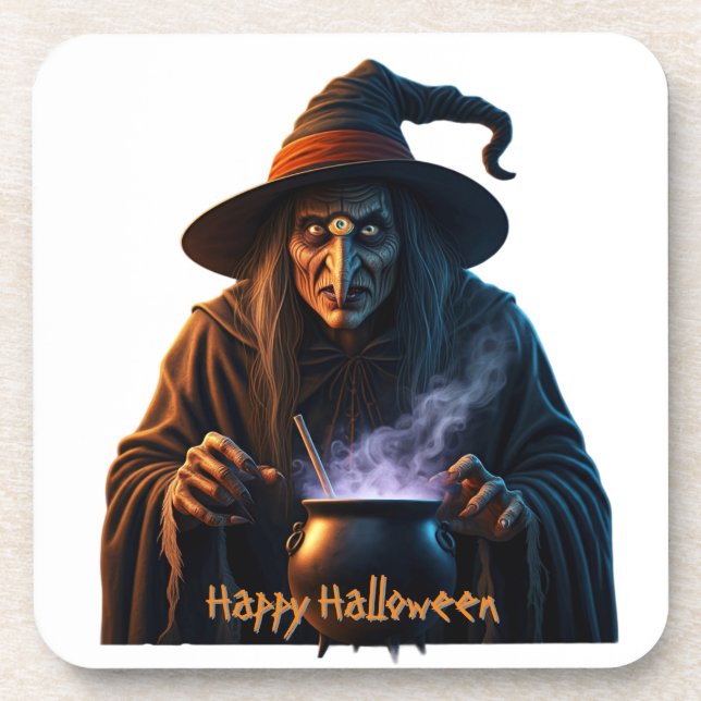 Happy Halloween  Beverage Coaster (Front)