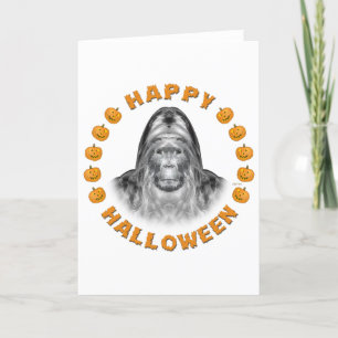 Happy Halloween Bigfoot Card