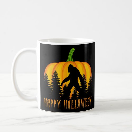 Happy Halloween Bigfoot Pumpkin  Coffee Mug