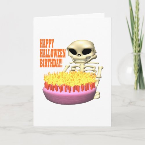Happy Halloween Birthday Card