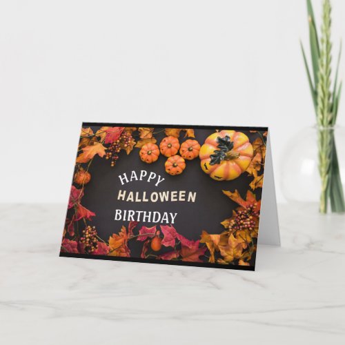 HAPPY HALLOWEEN BIRTHDAY CARD