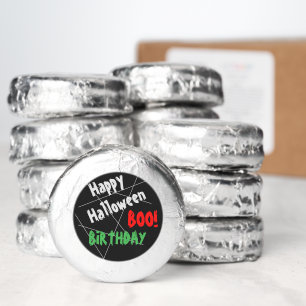 Happy Halloween Birthday Spider Web Dipped Oreo Cookie Favors