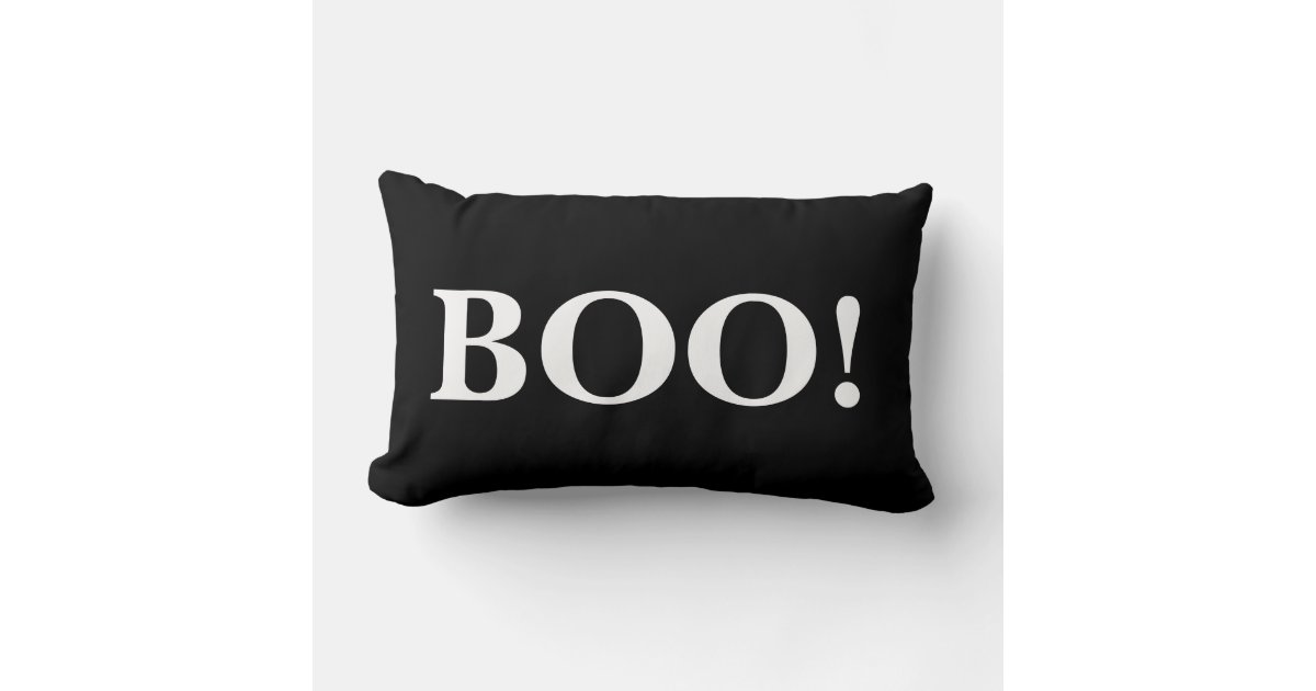 Hey Boo Lumbar Halloween Pillow