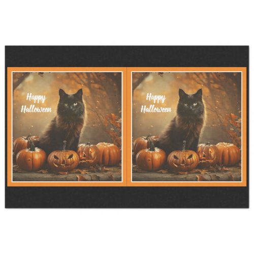 Happy Halloween Black Cat Collection Tissue Paper