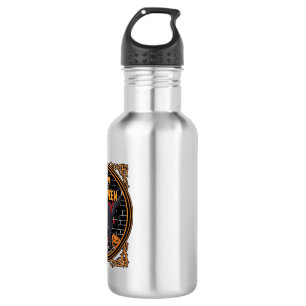 Happy Halloween Black Cat Pumpkins Bones_1 Stainless Steel Water Bottle
