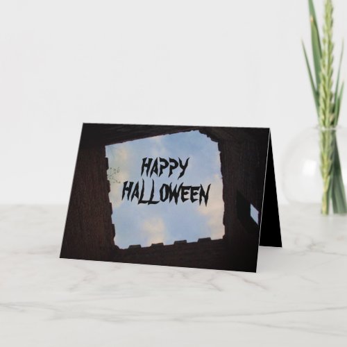 HAPPY  HALLOWEEN BLACK PIT card